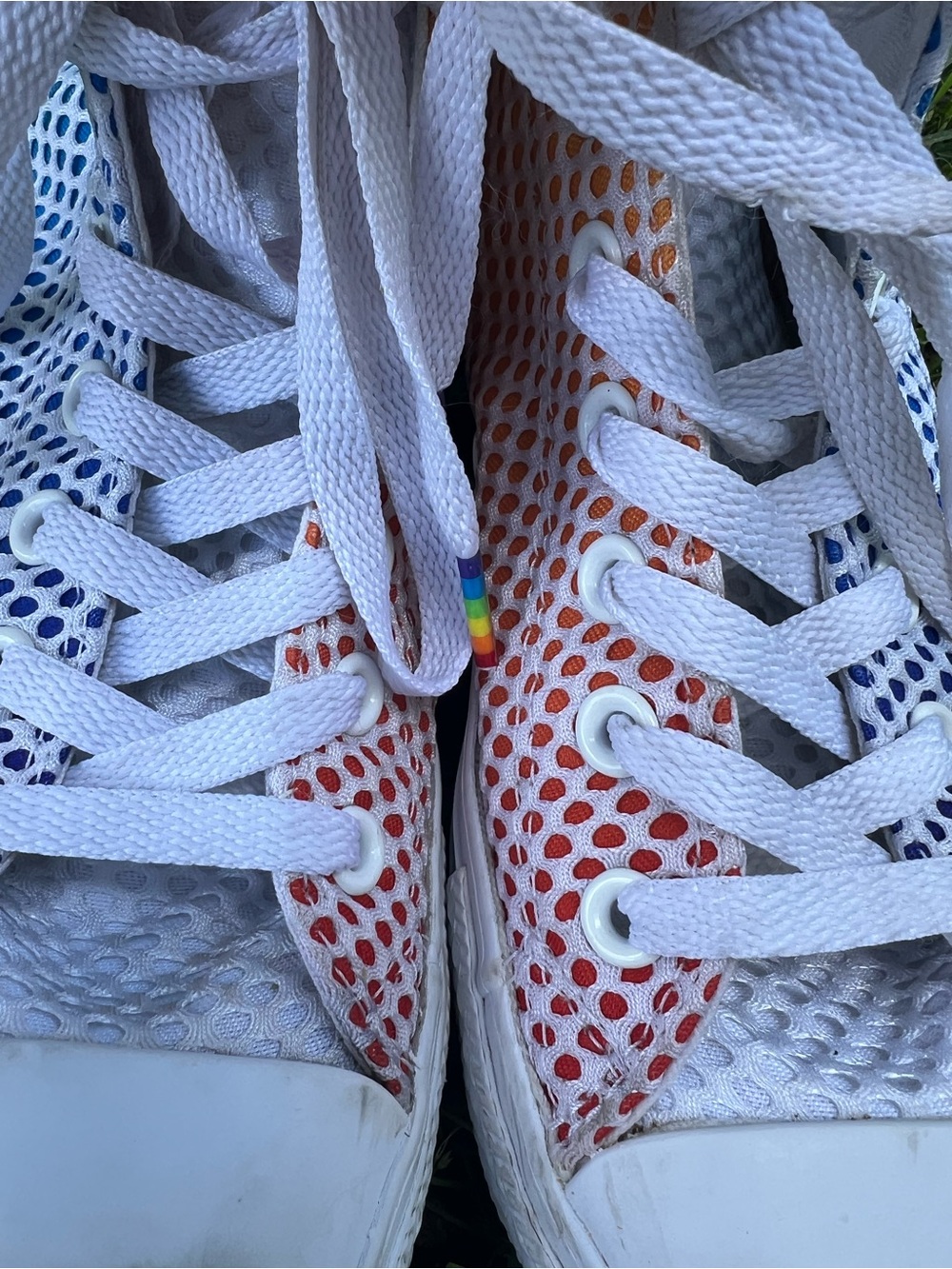 Converse Chuck Taylor All Star Pride Mesh High Top Shoes Size M 7/W 9 - Picture 8 of 14